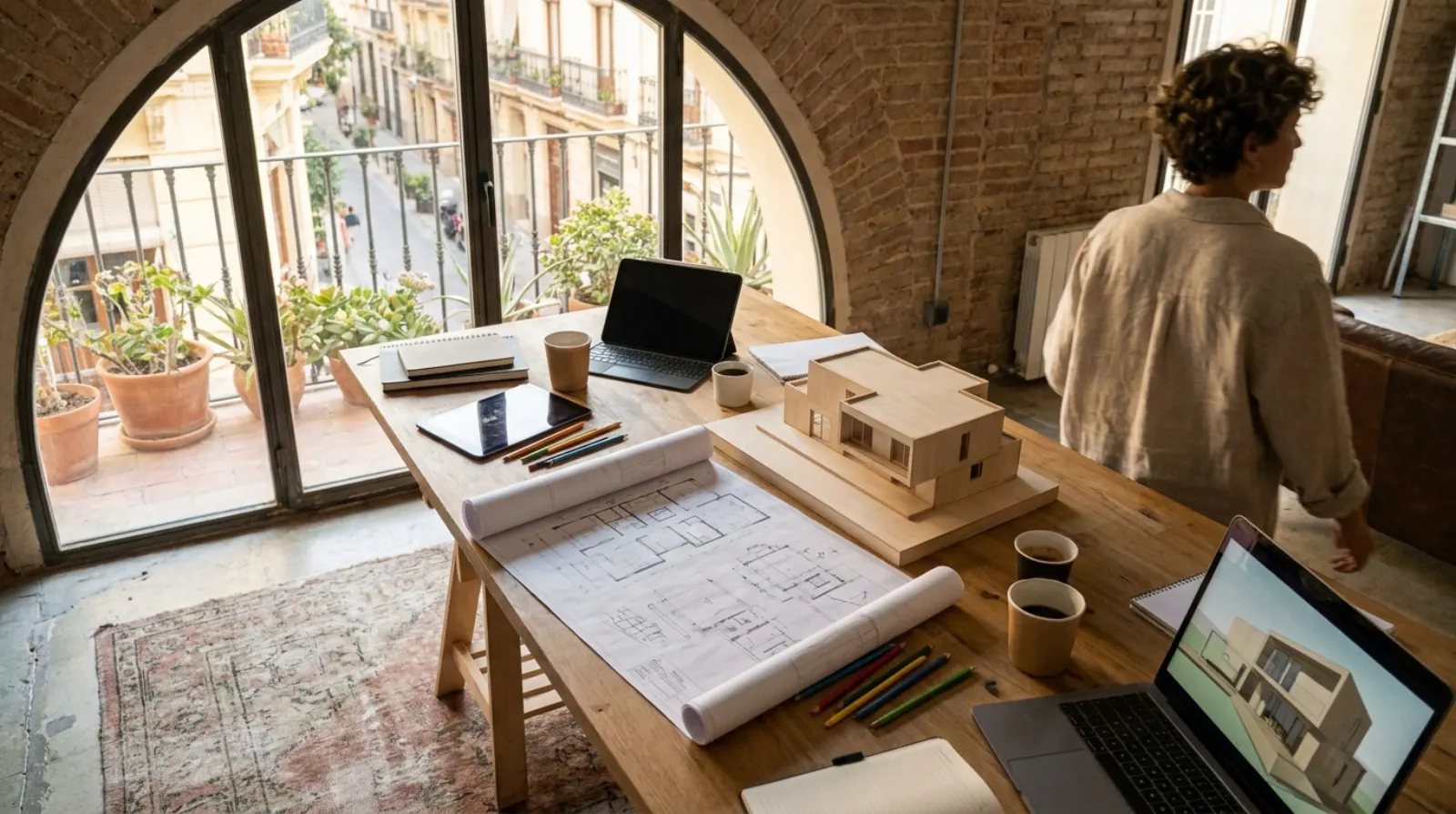 El estudio de Ábside Arquitectura, en Valencia