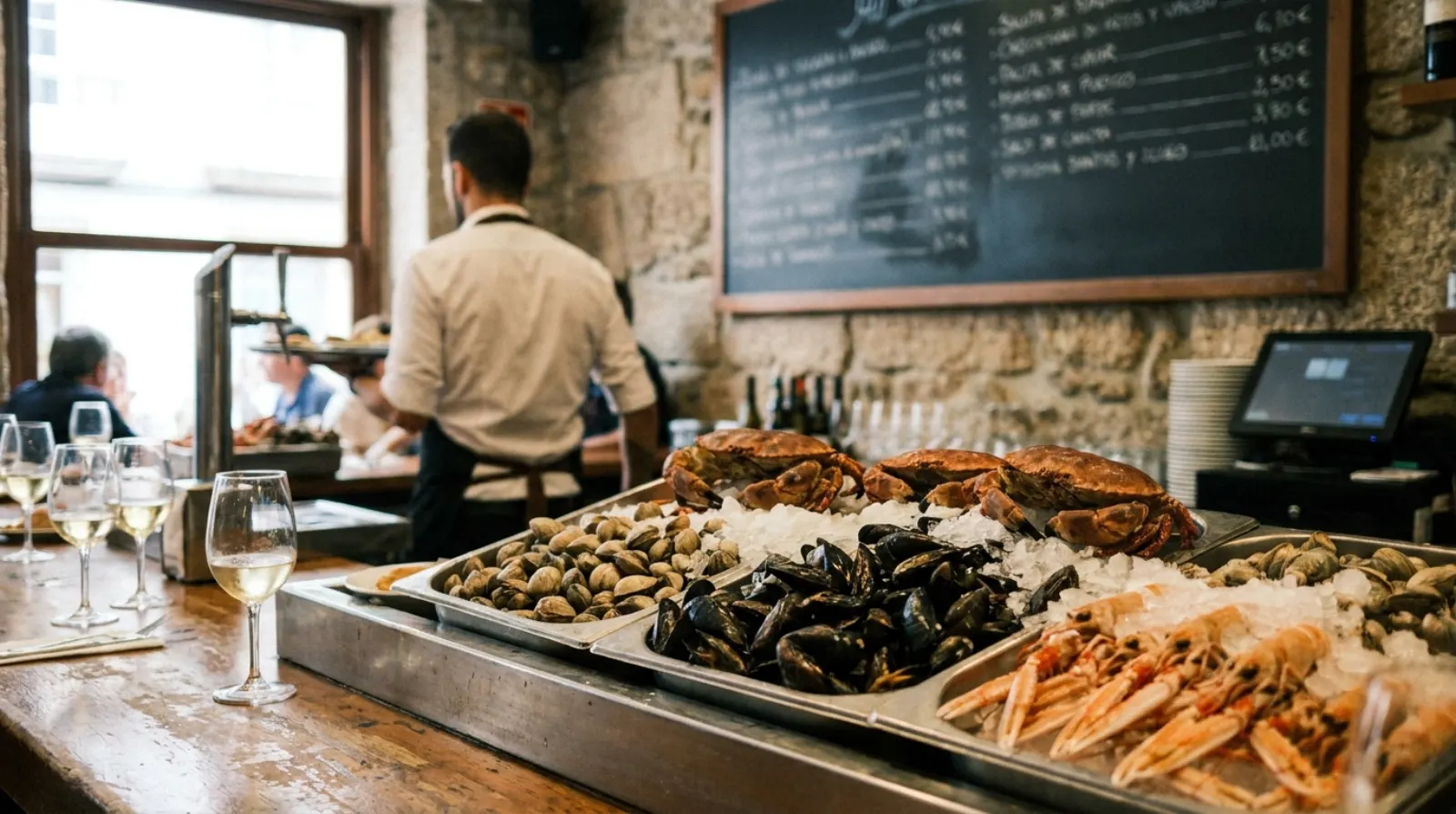 Taberna La Lonja, marisquería en Vigo